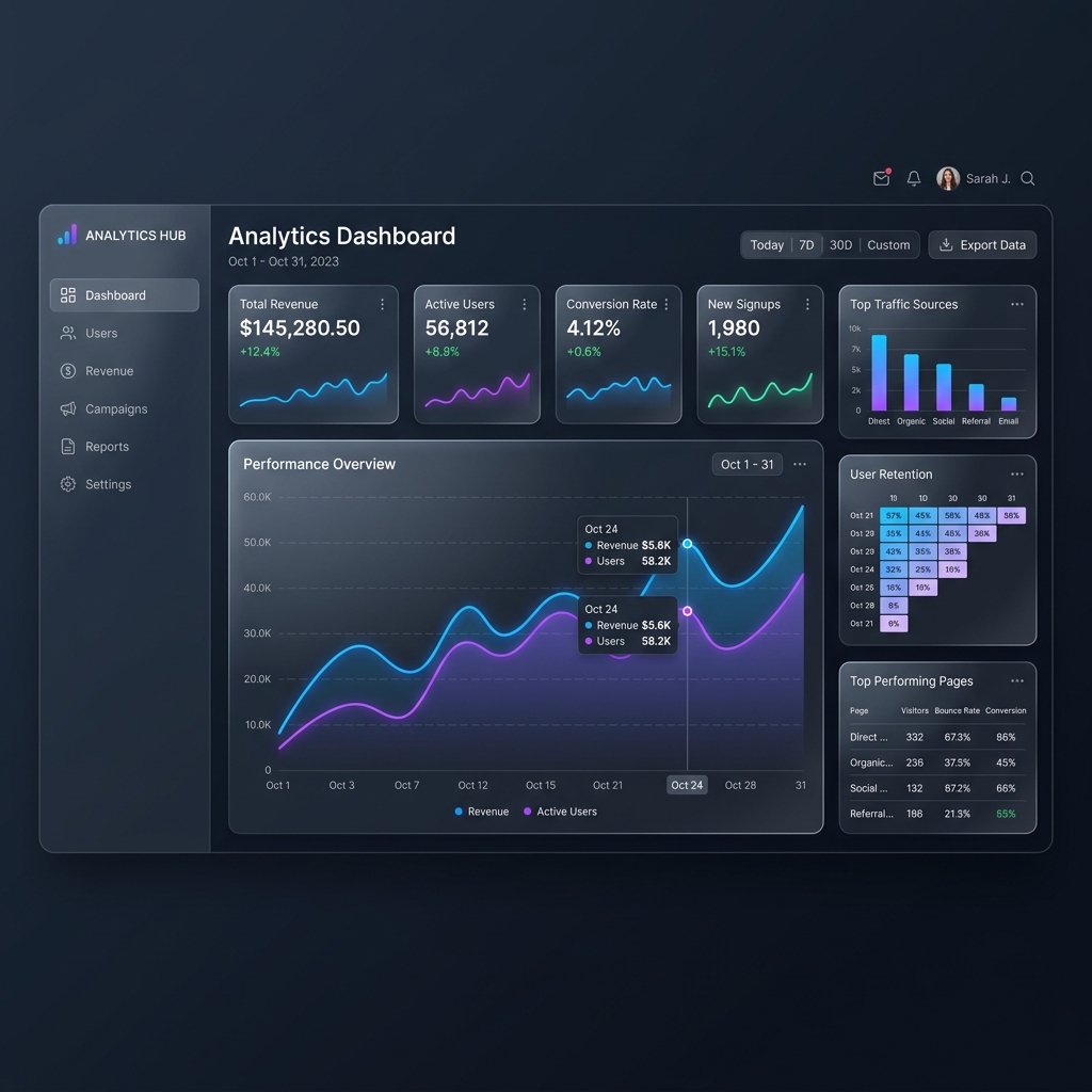 SaaS Analytics Dashboard